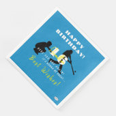Baseball Theme Paper Napkins HAMbyWG Serviette (Ecke)