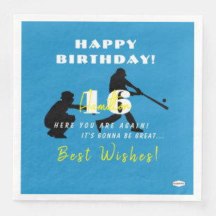 Baseball Theme Paper Napkins HAMbyWG Serviette