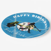 Baseball Theme Paper Plate HAMbyWG Pappteller (Schrägansicht)