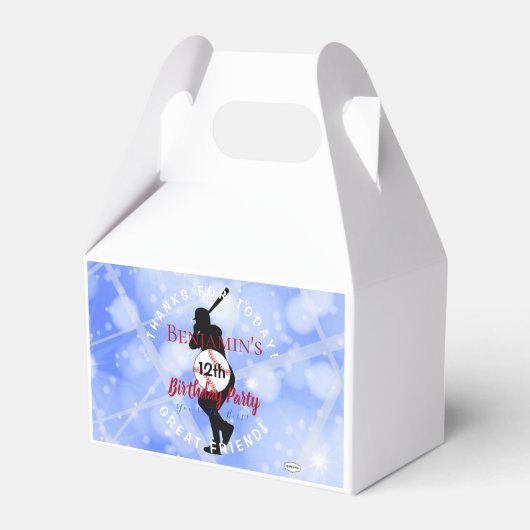 Baseball Theme Party Gefallen Box HAMbyWG Geschenkschachtel (Vorderseite)