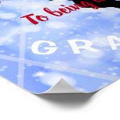 Baseball Theme Positivity Poster HAMbyWG (Ecke)