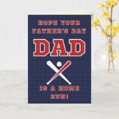 Baseball Theme Vatertag Card Karte (Gelbe Blume)