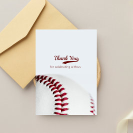 Baseball Theme Wedding Dankeskarte