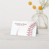 Baseball Theme Wedding mit Gast Name Platzkarte (Rückseite)