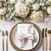 Baseball Theme Wedding mit Gast Name Platzkarte