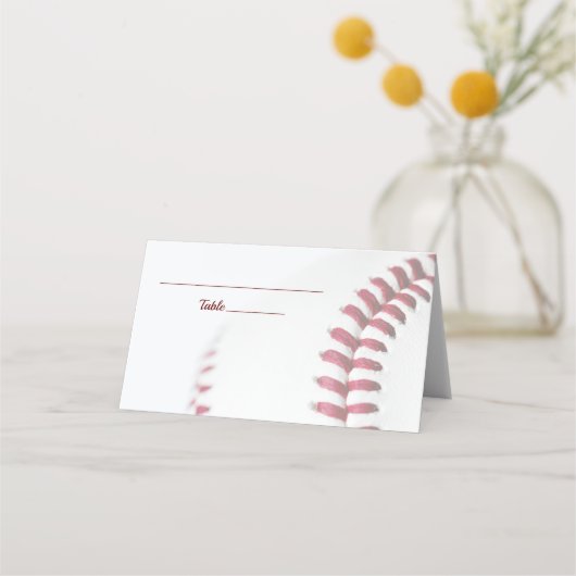 Baseball Theme Wedding Platzkarte (Vorderseite)
