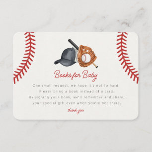 Baseball Theme Zuhause Run Books für Baby Insert