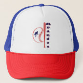 Baseball Themed All-Star-Sport-Snapback-Hat Truckerkappe (Vorderseite)