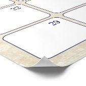 Baseball Themed Baby Birthday Vorhersagungs-Kalend Poster (Ecke)