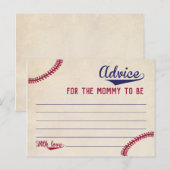 Baseball Themed Baby Duschberatung für Mama Cards Postkarte (Vorne/Hinten)