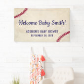 Baseball Themed Baby Dusche Banner Poster (Insitu)