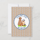 Baseball Themed Baby Dusche Dankeskarte (Vorderseite)