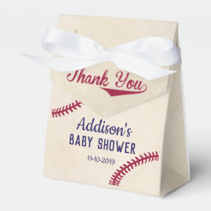 Baseball Themed Baby Dusche Gefallen Box Ribbon Geschenkschachtel