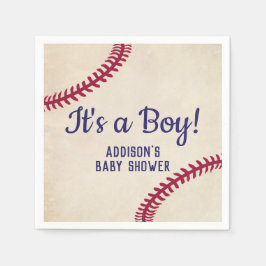 Baseball Themed Baby Dusche Napkins Serviette