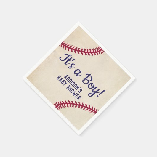 Baseball Themed Baby Dusche Napkins Serviette (Ecke)