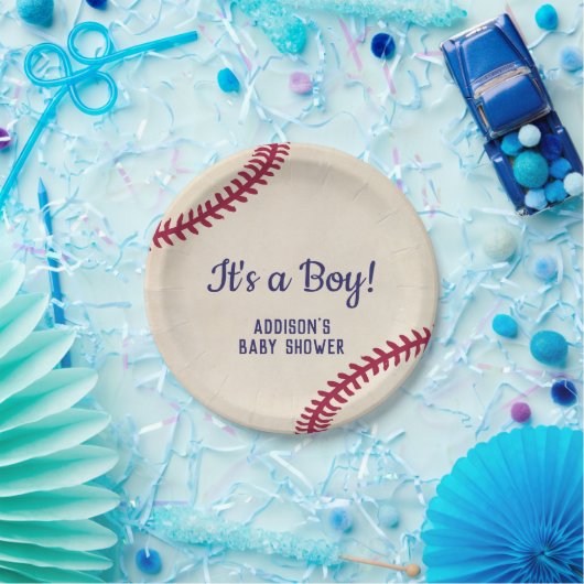 Baseball Themed Baby Dusche Paper Teller (Party)