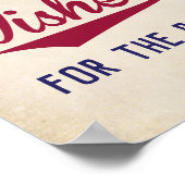 Baseball Themed Baby Dusche Wünsche für Babysignat Poster (Ecke)