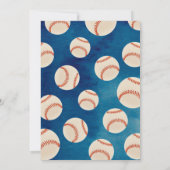 Baseball themed Baby Shower Einladungen (Rückseite)