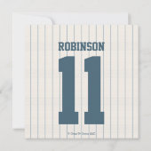 Baseball Themed Baby Shower Einladungen (Rückseite)