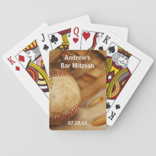 Baseball Themed Bar Mitzvah Spielkarten