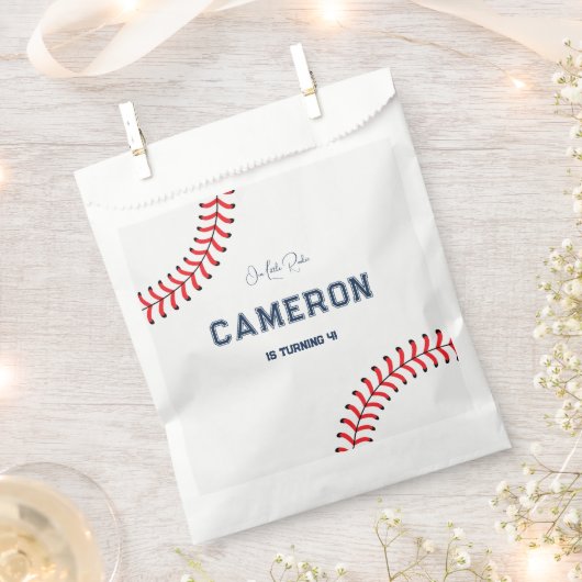 Baseball Themed Birthday Favor Bags Geschenktütchen (Ausgeschnitten)