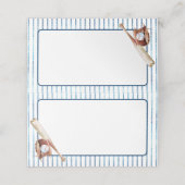 Baseball Themed Blank Platzkarten - All-Star (Außenseite Aufgefaltet)