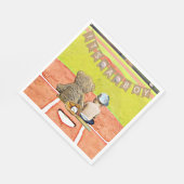 Baseball Themed Boy's Baby Shower Serviette (Ecke)
