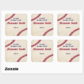 Baseball Themed Buchzeichen Stickers for Baby Shoo (Blatt)