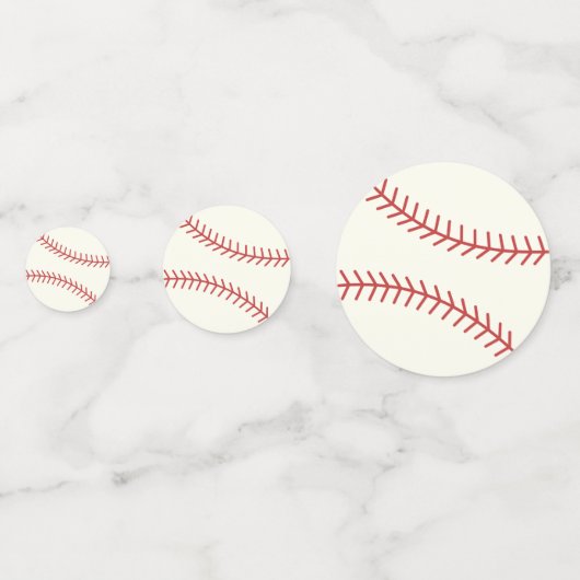 Baseball themed Confetti Konfetti (Vorderseiten)