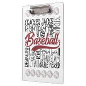 Baseball Themed Klemmbrett (Links)
