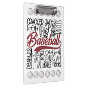 Baseball Themed Klemmbrett (Rechts)