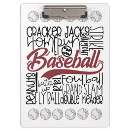 Baseball Themed Klemmbrett