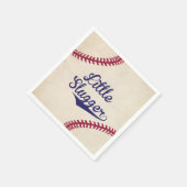 Baseball Themed Little Slugger Babydusche Napkins Serviette (Ecke)