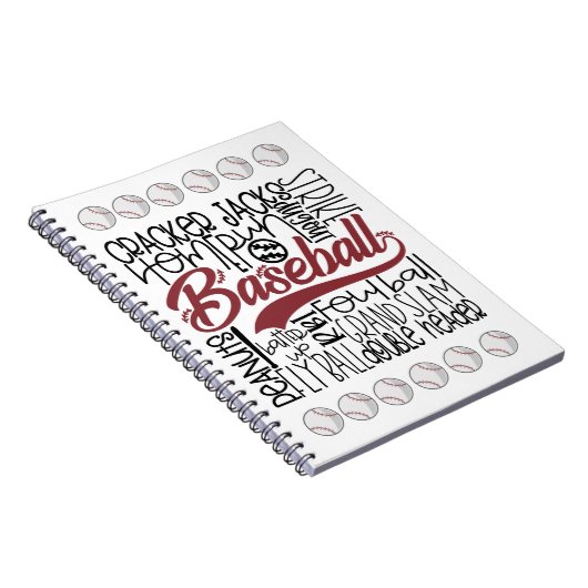 Baseball Themed Notizblock (Rechte Seite)