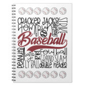 Baseball Themed Notizblock (Vorderseite)