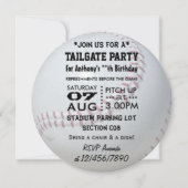 Baseball Themed Party Einladung (Vorderseite)