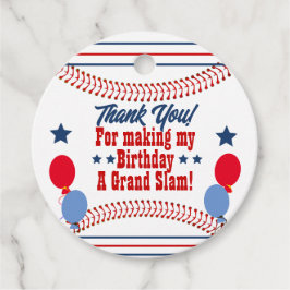 Baseball Themed Personalisiert Round Gevor Tags Geschenkanhänger