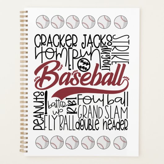 Baseball Themed Planer (Vorderseite)