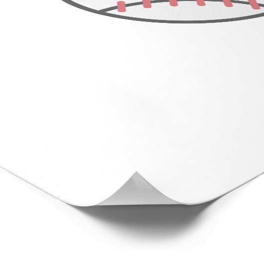 Baseball Themed Poster (Ecke)