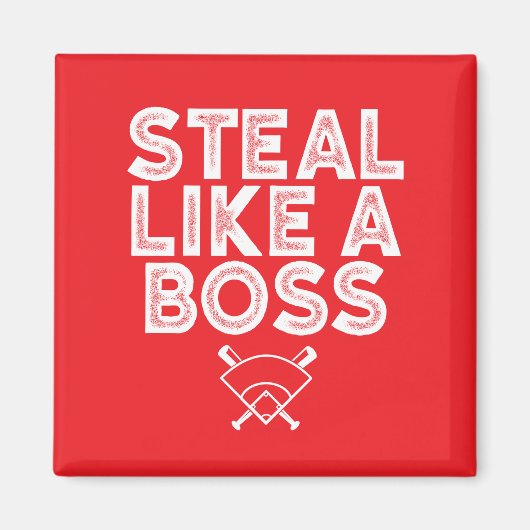 BasebaLL Themed Red Magnet (Vorne)