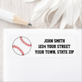 Baseball Themed Rücksendeadressen-Aufkleber (Insitu)