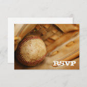 Baseball Themed UAWG RSVP Karte (Vorne/Hinten)