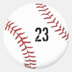 Baseball-Themen-Aufkleber Runder Aufkleber