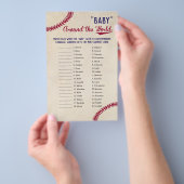 Baseball Themenbaby rund um die Weltübersetzung Flyer (Handgriff)