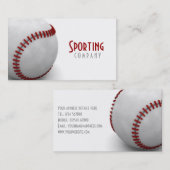 Baseball-themenorientierte Visitenkarte (Vorne/Hinten)