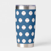Baseball-Thermaltumbler Thermobecher (Rückseite)