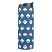 Baseball-Thermaltumbler Thermosbecher (Nach links gedreht)