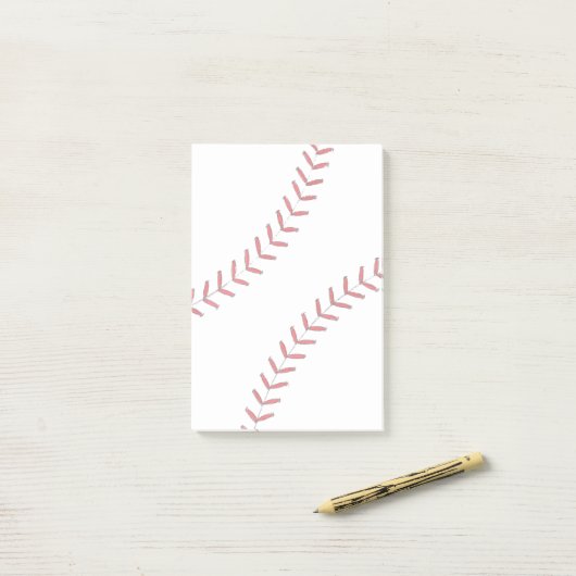 Baseball Threads Post-it Klebezettel (Auf Schreibtisch)
