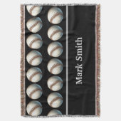 "Baseball-Throw-Blanket - Gemütlicher Komfort Decke (Vorderseite Vertikal)