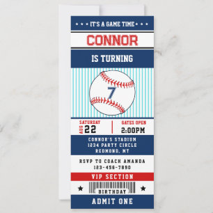 Baseball-Ticket-Einladung Einladung
